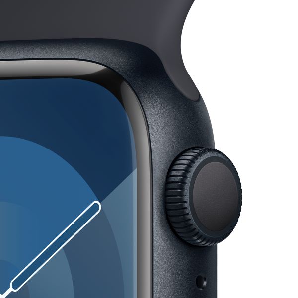 Apple Watch Series 9 45mm (GPS) Viền nhôm - Dây cao su size M/L