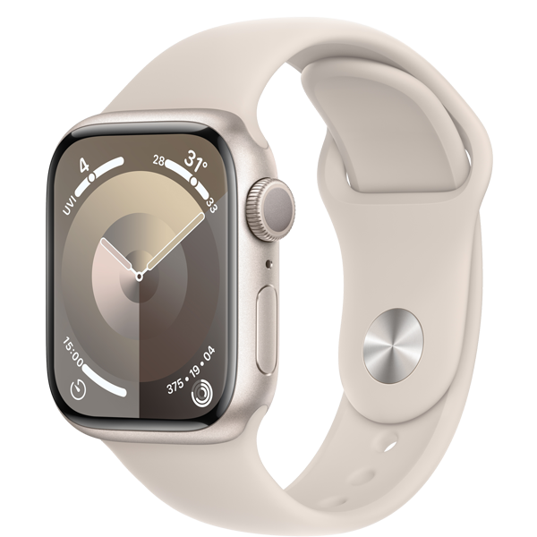 Apple Watch Series 9 45mm (GPS) Viền nhôm - Dây cao su size M/L