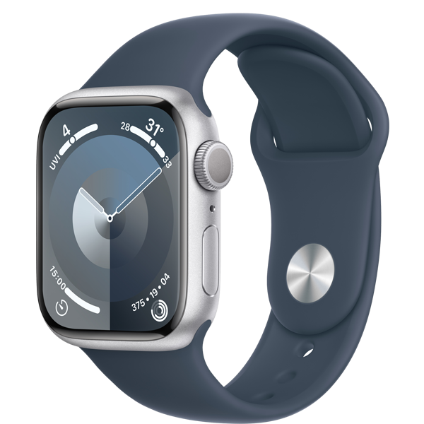 Apple Watch Series 9 45mm (GPS) Viền nhôm - Dây cao su size M/L