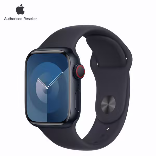 Apple Watch Series 9 45mm (LTE) Viền nhôm - Dây cao su size S/M - ảnh 1