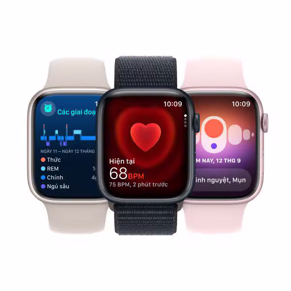 Apple Watch Series 9 45mm (LTE) Viền nhôm - Dây cao su size S/M - ảnh 7