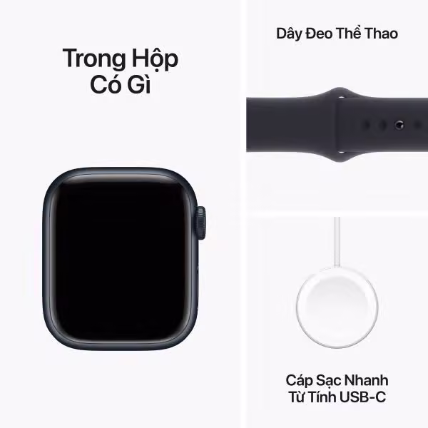 Apple Watch Series 9 45mm (LTE) Viền nhôm - Dây cao su size S/M - ảnh 10