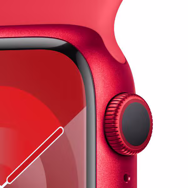 Apple Watch Series 9 45mm (LTE) Viền nhôm - Dây cao su size S/M - ảnh 3