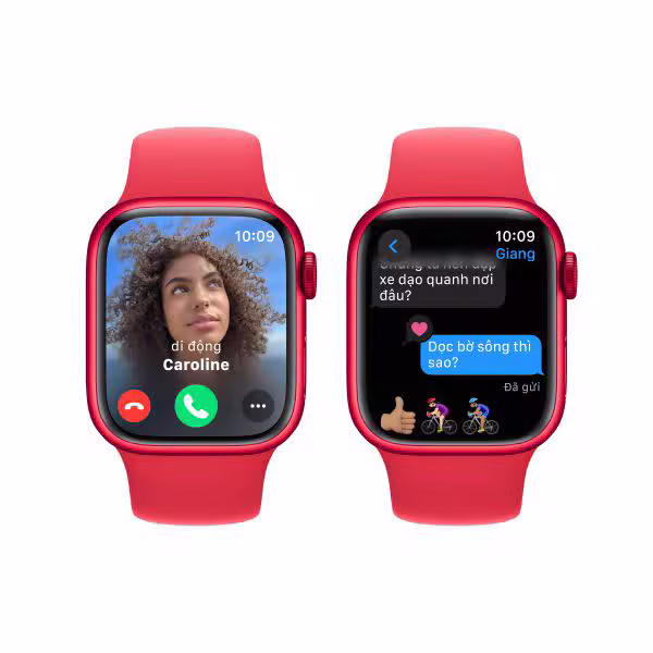 Apple Watch Series 9 45mm (LTE) Viền nhôm - Dây cao su size S/M - ảnh 4