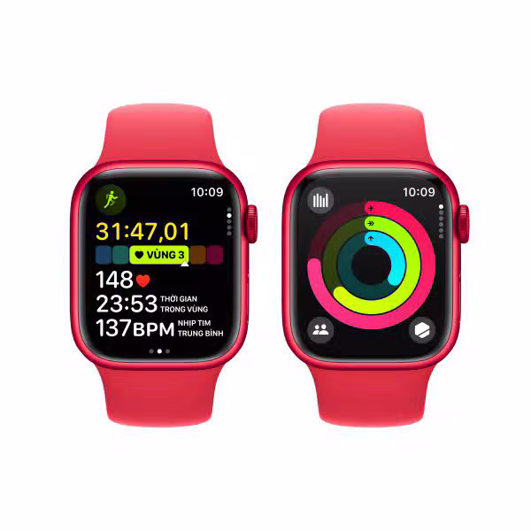 Apple Watch Series 9 45mm (LTE) Viền nhôm - Dây cao su size S/M - ảnh 5