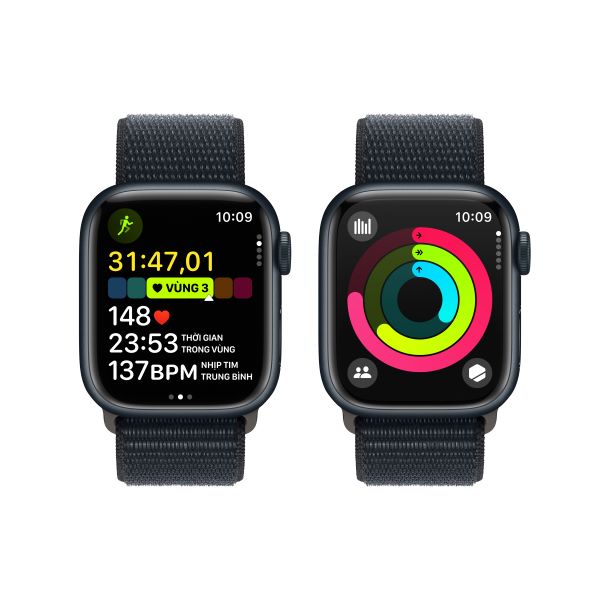 Apple Watch Series 9 41mm (GPS) Viền nhôm - Dây quấn thể thao