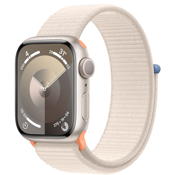 Apple Watch Series 9 41mm (GPS) Viền nhôm - Dây quấn thể thao