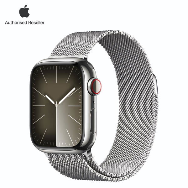 Apple Watch Series 9 45mm (LTE) Viền thép không gỉ - Dây Milanese