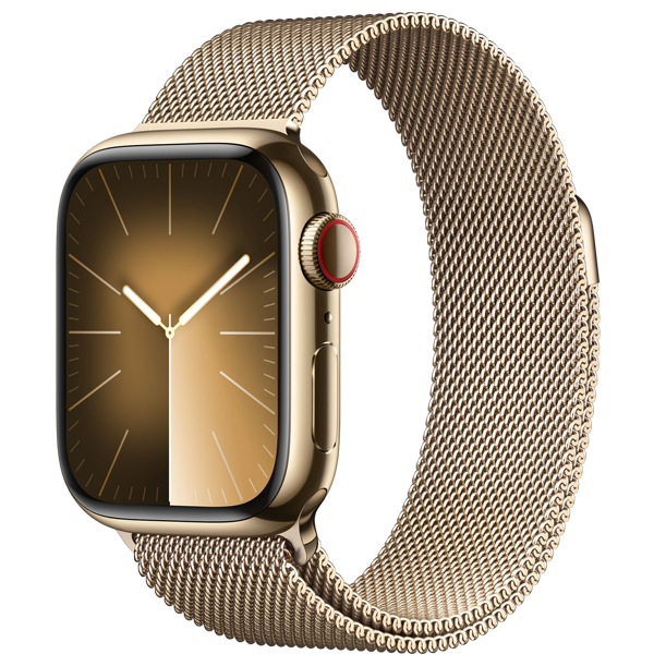 Apple Watch Series 9 45mm (LTE) Viền thép không gỉ - Dây Milanese