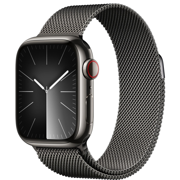 Apple Watch Series 9 45mm (LTE) Viền thép không gỉ - Dây Milanese