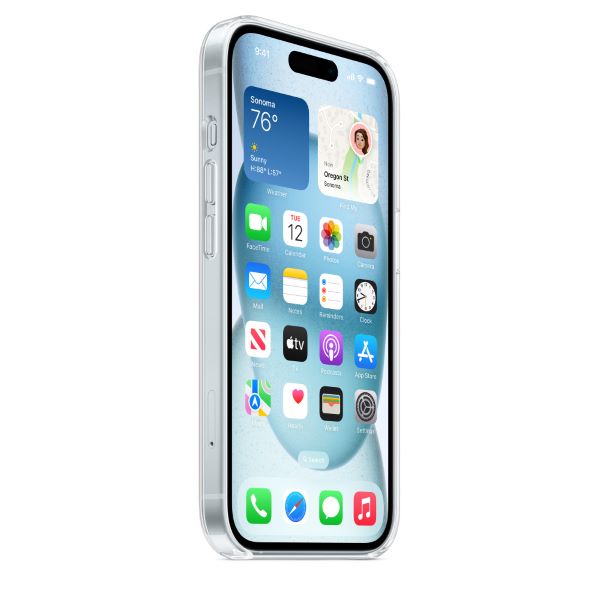 Ốp lưng MagSafe iPhone 15 trong suốt Chính Hãng