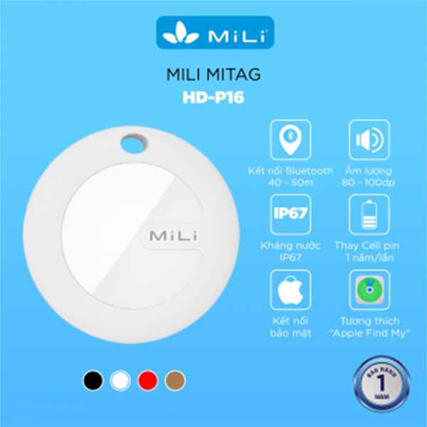 Thiết bị định vị thông minh MiLi MiTag HD-P16