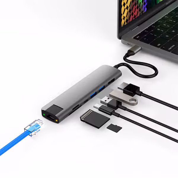 Cổng chuyển Hyperdrive Slab 7in1 USB-C Hub (HD22H) - ảnh 3