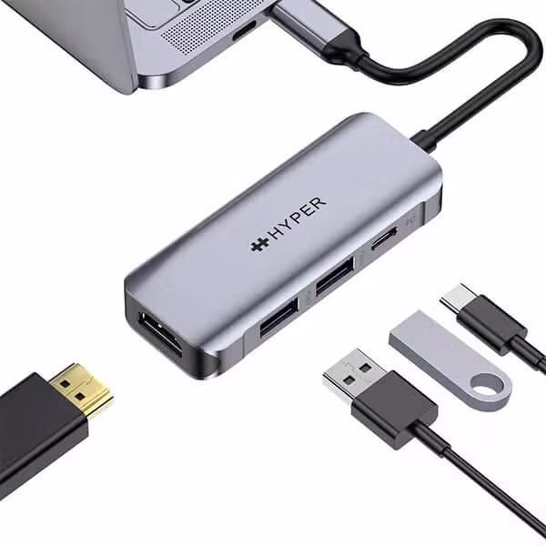 Cổng chuyển HyperDrive HDMI 4K60Hz 4in1 USB-C Hub (HD41) - ảnh 3