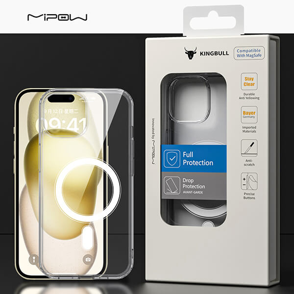 Ốp lưng iPhone 15 Pro Mipow MagSafe