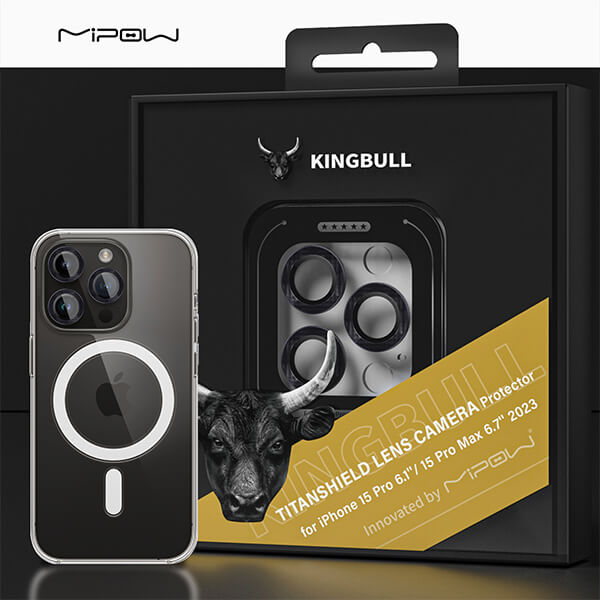Dán cường lực camera iPhone 15 Pro/15 Pro Max Mipow