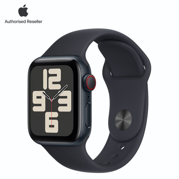 Apple Watch SE 2 (2023) 44mm (LTE) Viền nhôm - Dây cao su size S/M