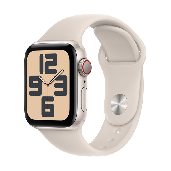 Apple Watch SE 2 (2023) 44mm (LTE) Viền nhôm - Dây cao su size S/M