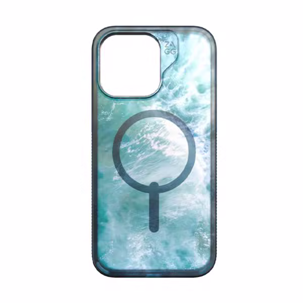 Ốp lưng iPhone 15 Pro Max ZAGG Milan MagSafe Ocean - ảnh 1