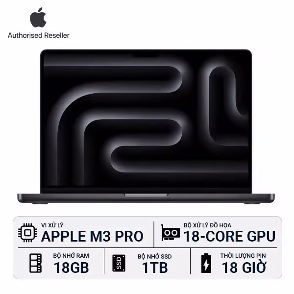 MacBook Pro M3 Pro 14 inch 2023 | 18GB/1TB Chính Hãng - ảnh 1