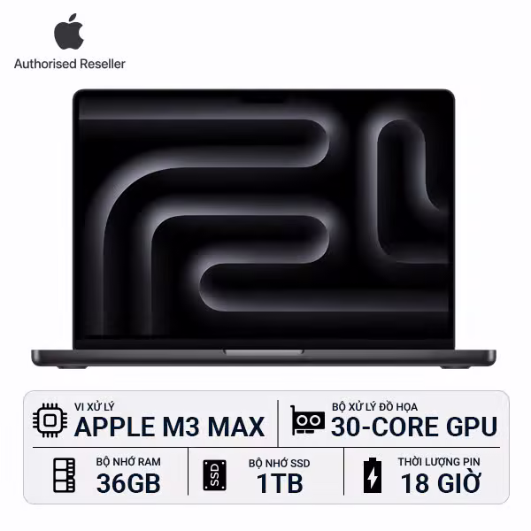 MacBook Pro M3 Max 14 inch 36GB/1TB Chính Hãng - ảnh 1