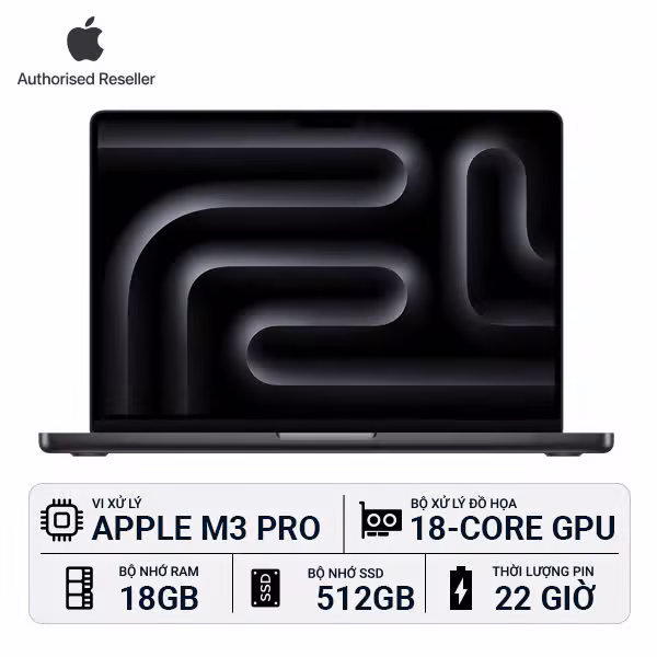 MacBook Pro M3 Pro 16 inch 18GB/512GB Chính Hãng - ảnh 1