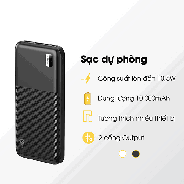 Pin sạc dự phòng 9Fit Lite 10.000mAh