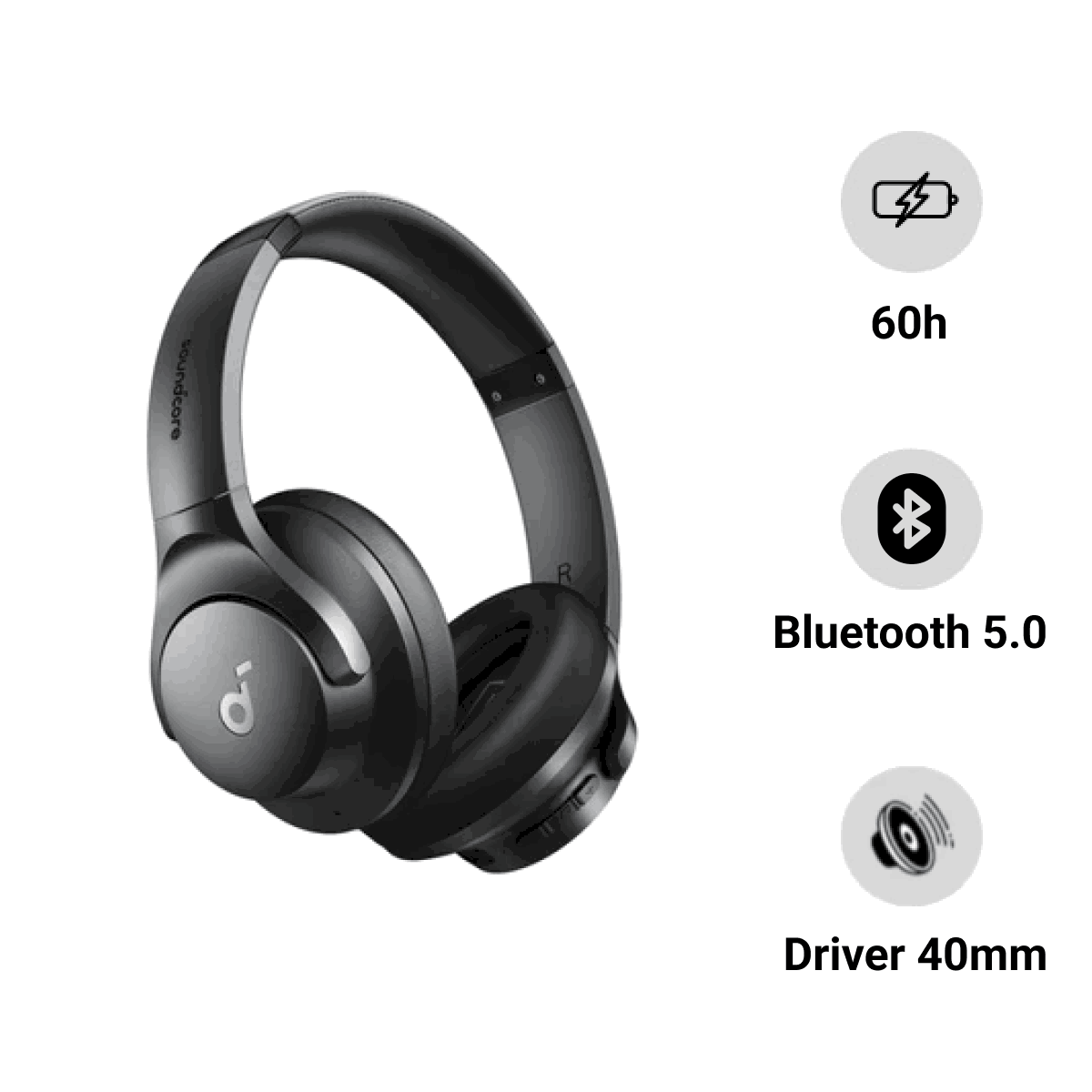 Tai nghe Bluetooth chụp tai Anker Soundcore Q20i