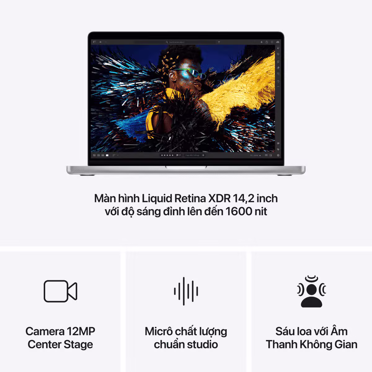 MacBook Pro 2024 14-inch M4 10‑core CPU | 10‑core GPU 24GB/1TB Chính Hãng - ảnh 7