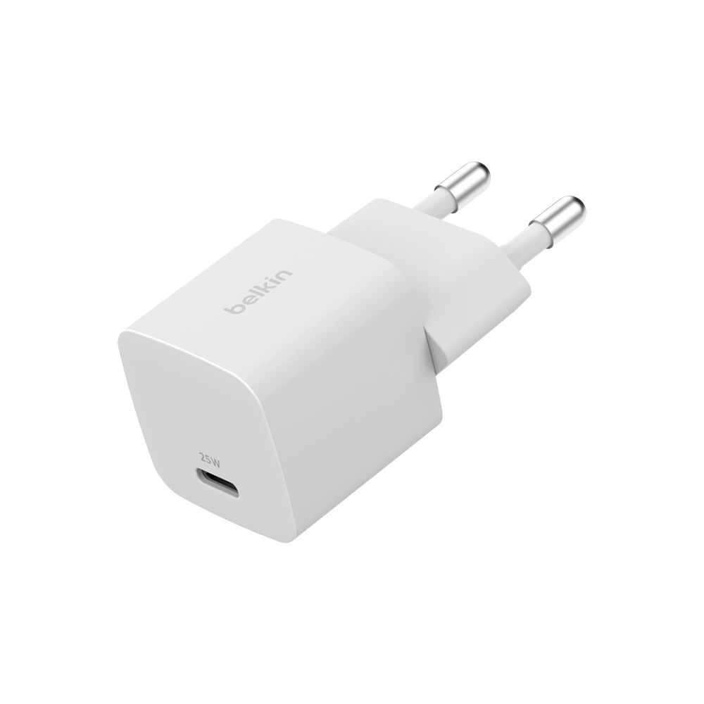 Adapter sạc nhanh 25W USB-C PD3.1 Wall Charger màu trắng Belkin