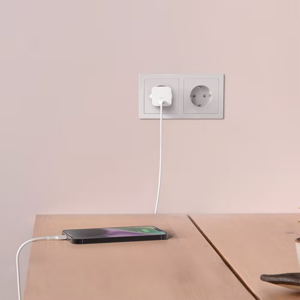 Adapter sạc nhanh 25W USB-C PD3.1 Wall Charger màu trắng Belkin - ảnh 3
