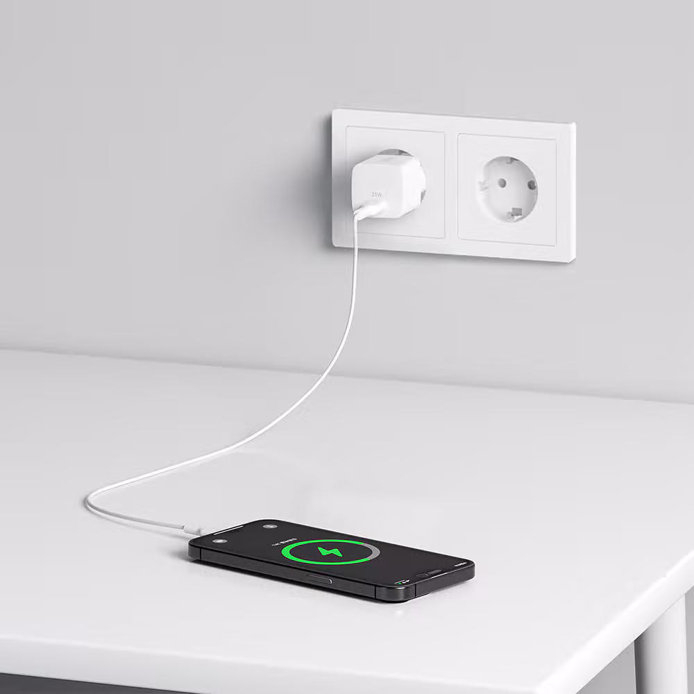 Adapter sạc nhanh 25W USB-C PD3.1 Wall Charger màu trắng Belkin - ảnh 4