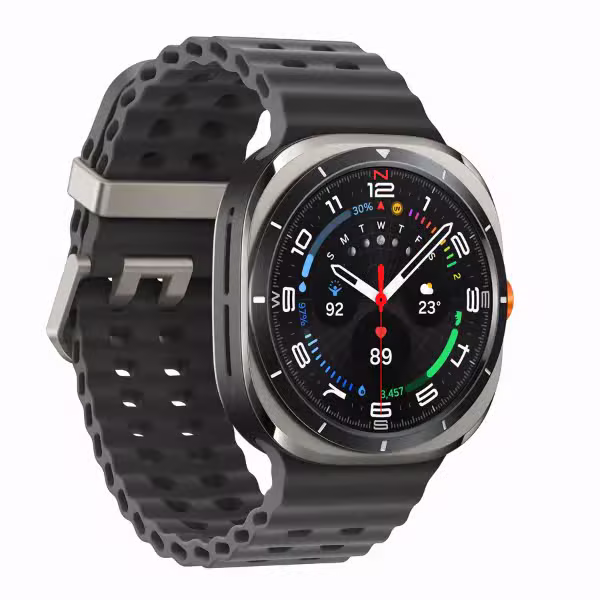 Đồng hồ thông minh Samsung Galaxy Watch Ultra 47mm LTE - Khung viền bạc xám dây đen (BHĐT) - ảnh 2