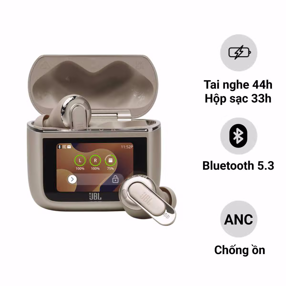 Tai nghe Bluetooth True Wireless JBL Tour Pro 3 - ảnh 1