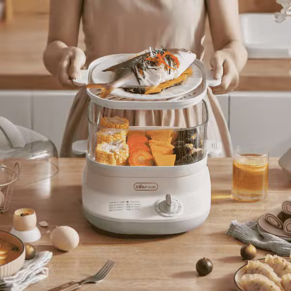 Nồi hấp điện 2 tầng đa năng 6L Bear DZG-C60Q8 - ảnh 4