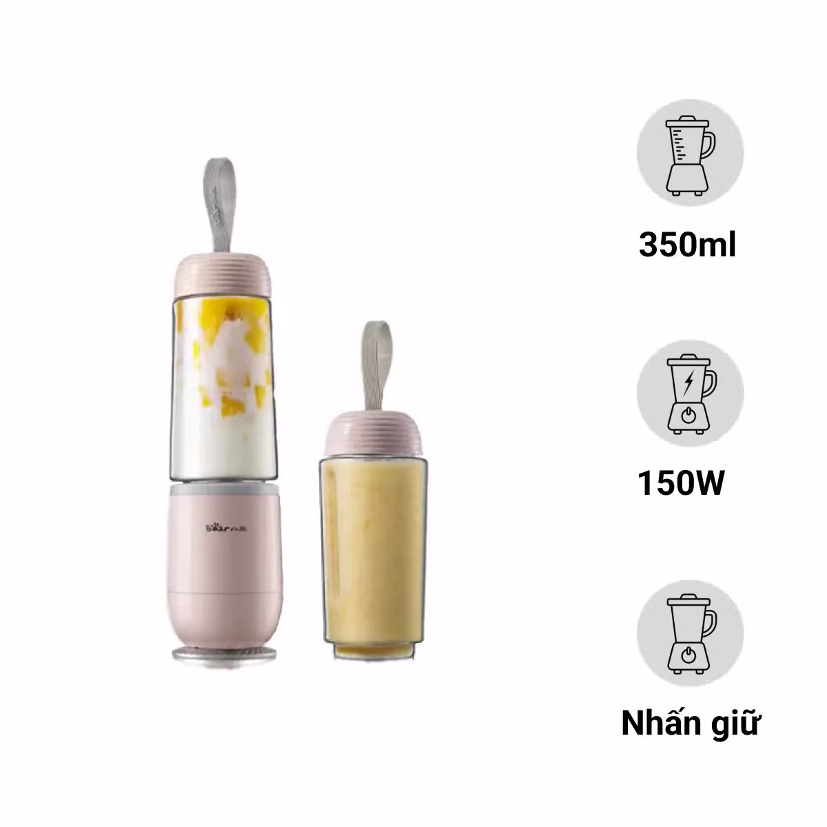 Máy xay sinh tố cầm tay 350ml Bear LLJ-D04B1 - ảnh 1