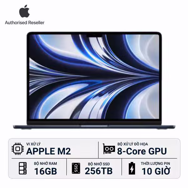MacBook Air M2 2024 13-inch 16GB/256GB Chính Hãng - ảnh 1