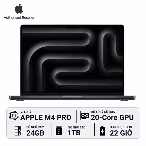 MacBook Pro M4 Pro 14 inch 24GB/1TB Chính Hãng - ảnh 1