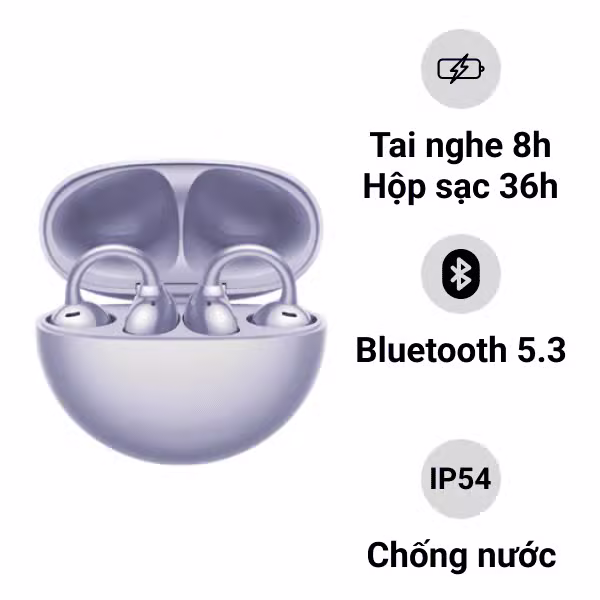 Tai nghe True Wireless Huawei FreeClip - ảnh 1