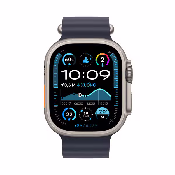 Apple Watch Ultra 2 (2024) 49mm (LTE) Viền Titan - Dây Ocean - ảnh 2