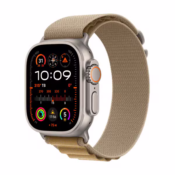 Apple Watch Ultra 2 (2024) 49mm (LTE) Viền Titan - Dây Alpine size L - ảnh 1