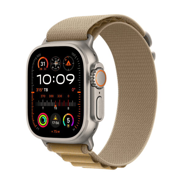 Apple Watch Ultra 2 (2024) 49mm (LTE) Viền Titan - Dây Alpine size M