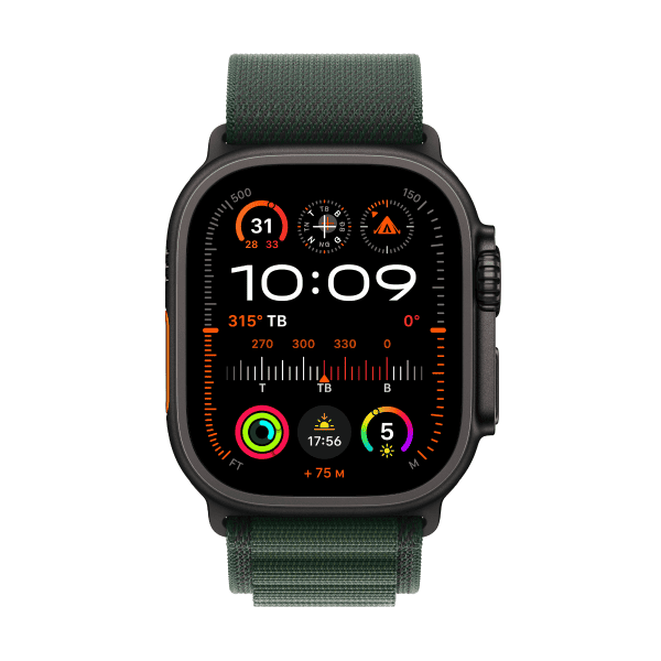 Apple Watch Ultra 2 (2024) 49mm (LTE) Viền Titan - Dây Alpine size M