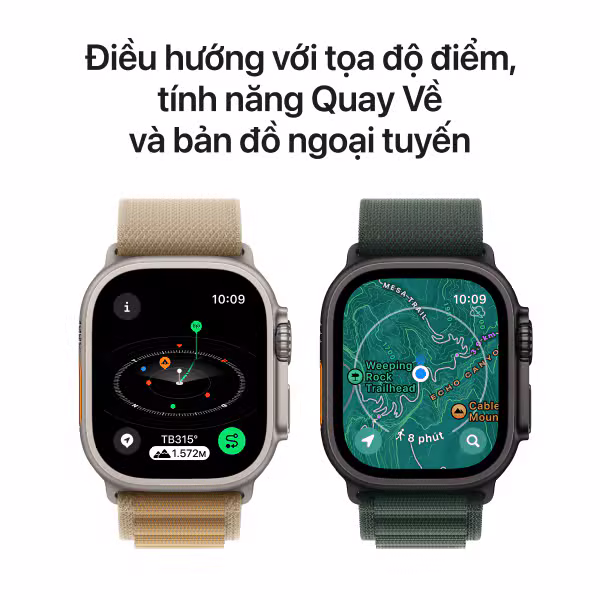 Apple Watch Ultra 2 (2024) 49mm (LTE) Viền Titan - Dây Alpine size S - ảnh 6