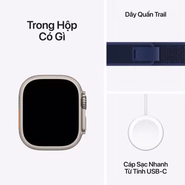 Apple Watch Ultra 2 (2024) 49mm (LTE) Viền Titan - Dây Trail M/L - ảnh 9