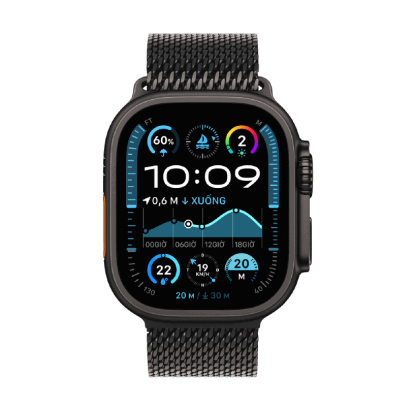 Apple Watch Ultra 2 (2024) 49mm (LTE) Viền Titan - Dây Milanese S