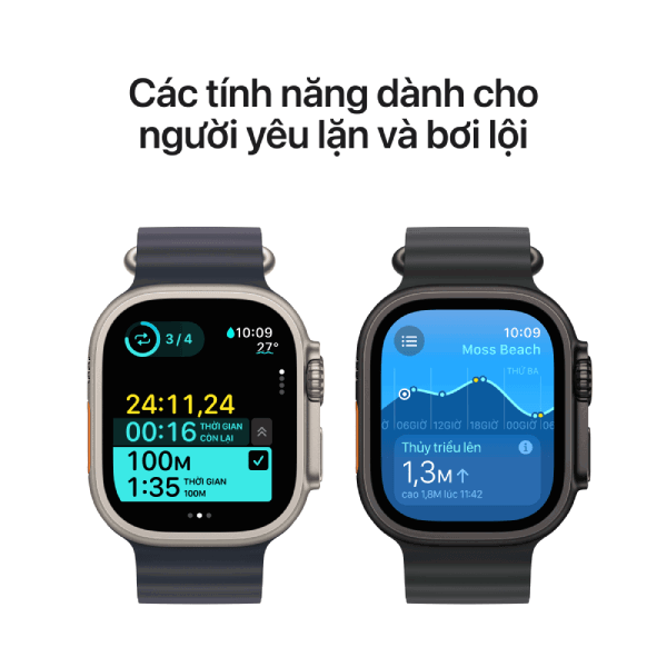 Apple Watch Ultra 2 (2024) 49mm (LTE) Viền Titan - Dây Milanese S