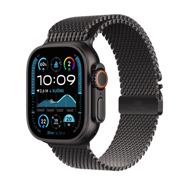 Apple Watch Ultra 2 (2024) 49mm (LTE) Viền Titan - Dây Milanese S