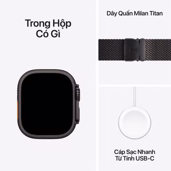Apple Watch Ultra 2 (2024) 49mm (LTE) Viền Titan - Dây Milanese M - ảnh 9