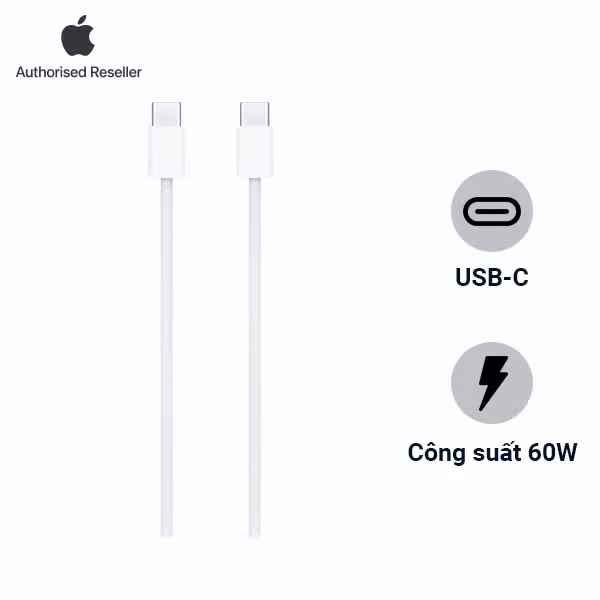 Cáp Sạc Apple USB-C 60W (1m) Chính Hãng - ảnh 1